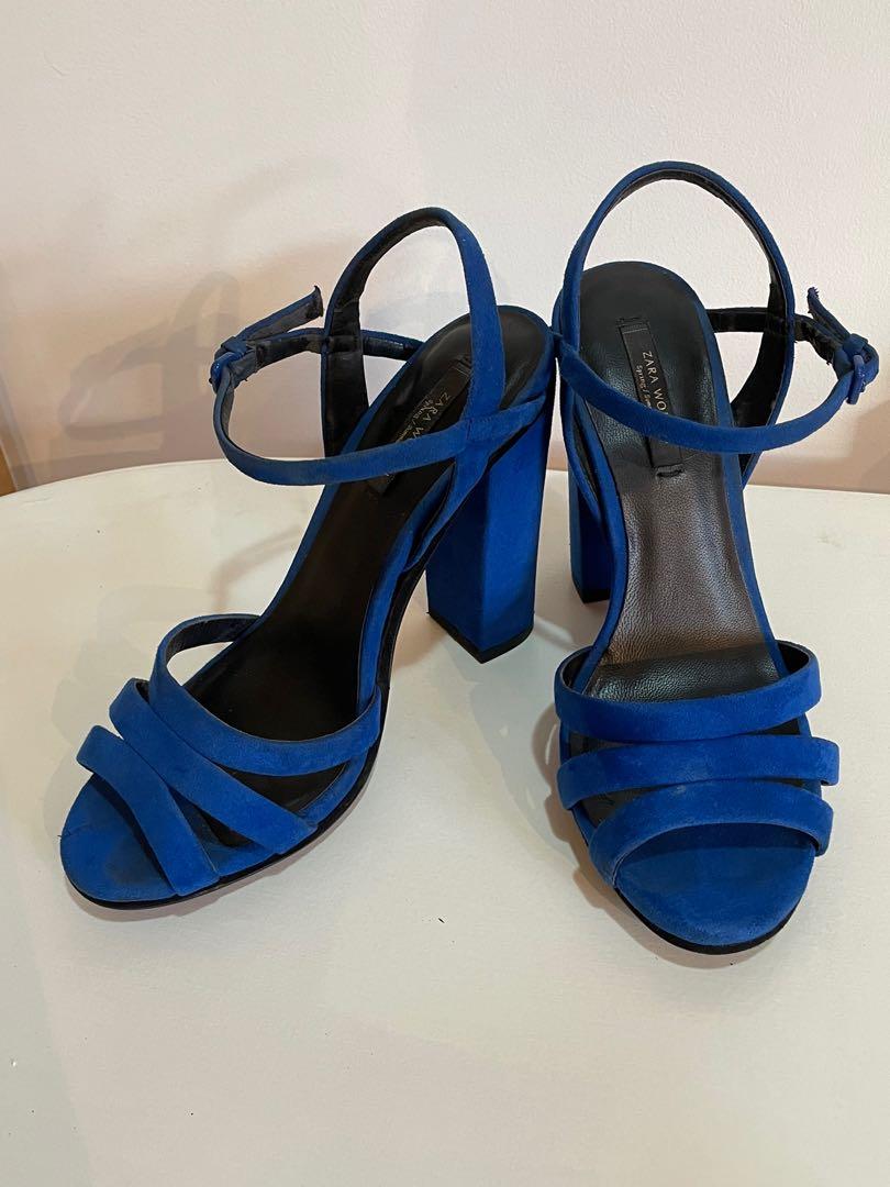 zara chunky heels