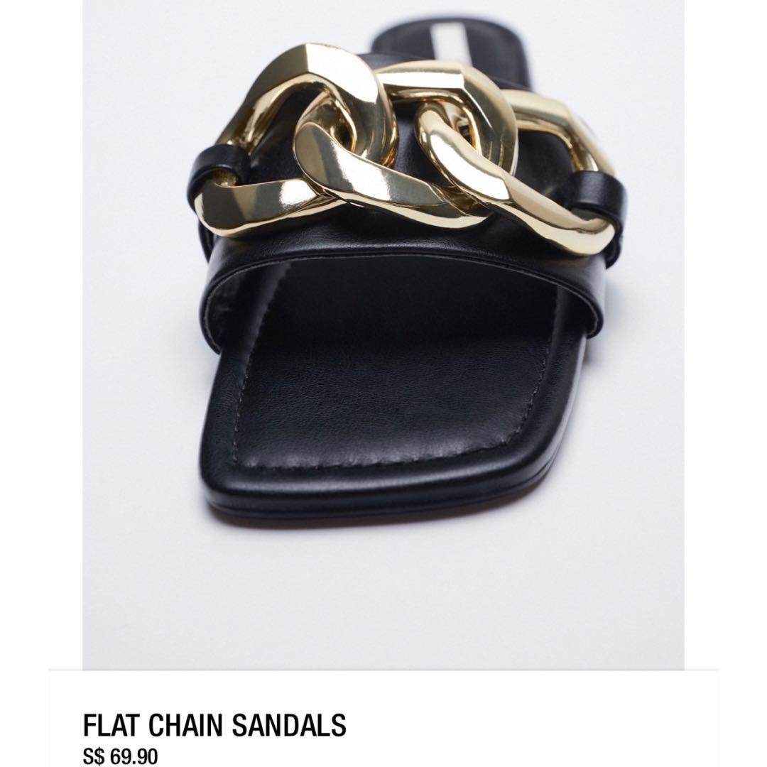 Chain sandals zara cheap