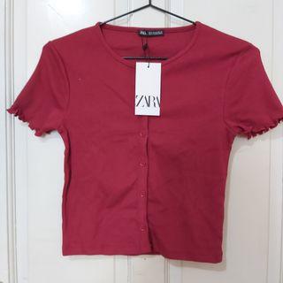 Zara ribbed buttondown
