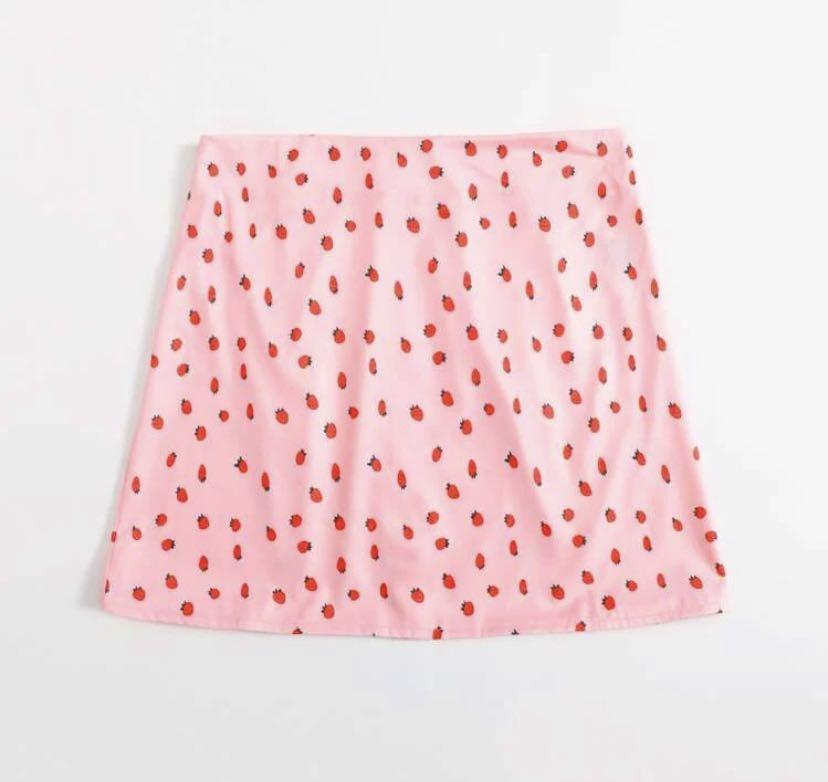 Pink strawberry skirt
