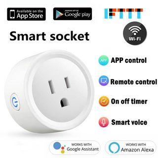 90V-250V 10A US Plug Wifi Smart Socket Remote Control Timer Power Outlet with Alexa Google Home Smartlife APP