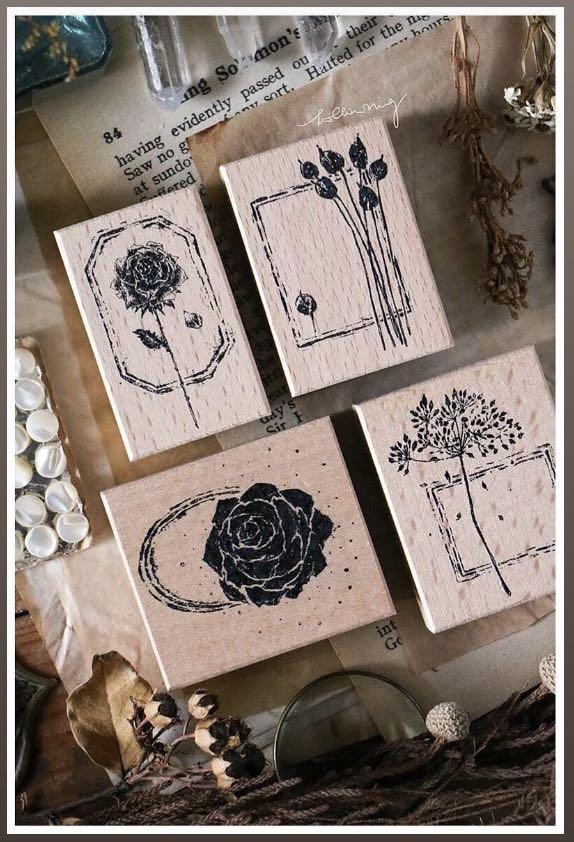 吉 乾燥花印章組f 興趣及遊戲 手作 自家設計 其他 Carousell