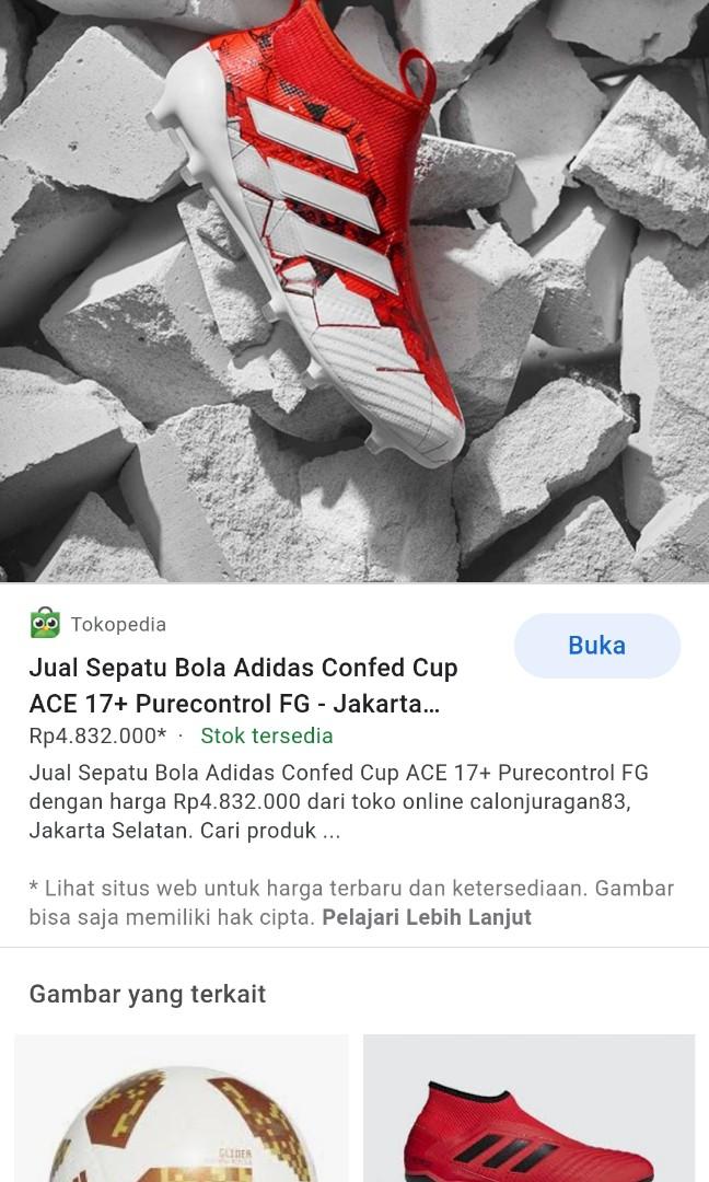 Adidas ACE 17+ Purecontrol Confederation Cup 2017, Fesyen Pria, Sepatu ,  Lainnya di Carousell