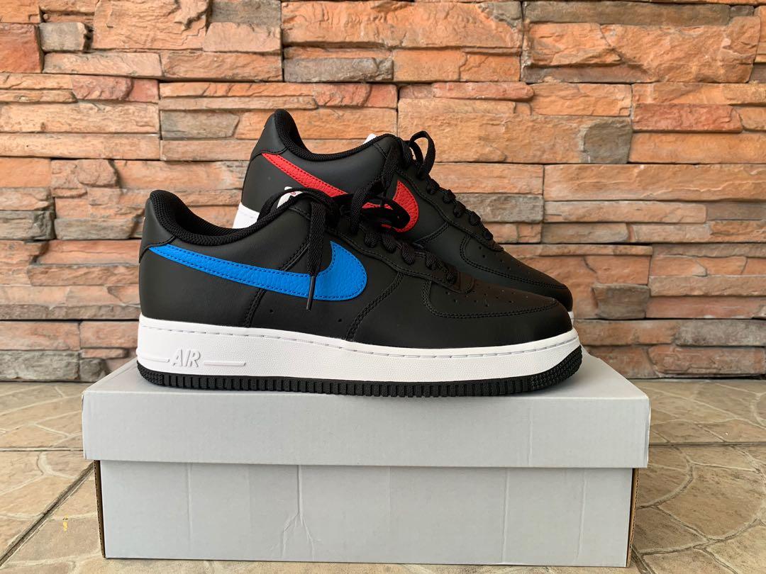 Air Force 1 '07 Mismatched Swoosh (Black), Men's Fashion, Footwear,  Sneakers on Carousell