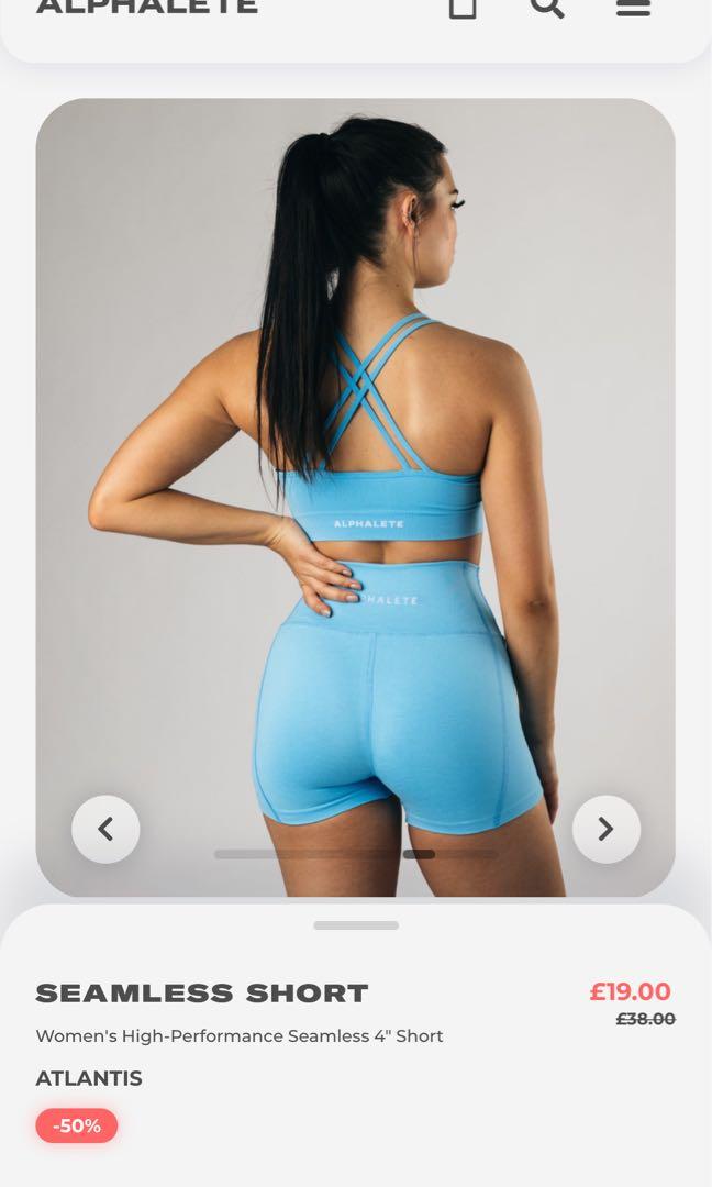 Alphalete 4” seamless shorts in 