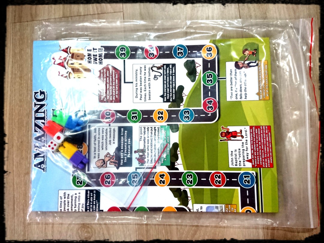 Amazing Race Bible Board Game For Children Hobbies Toys Toys Games On Carousell
