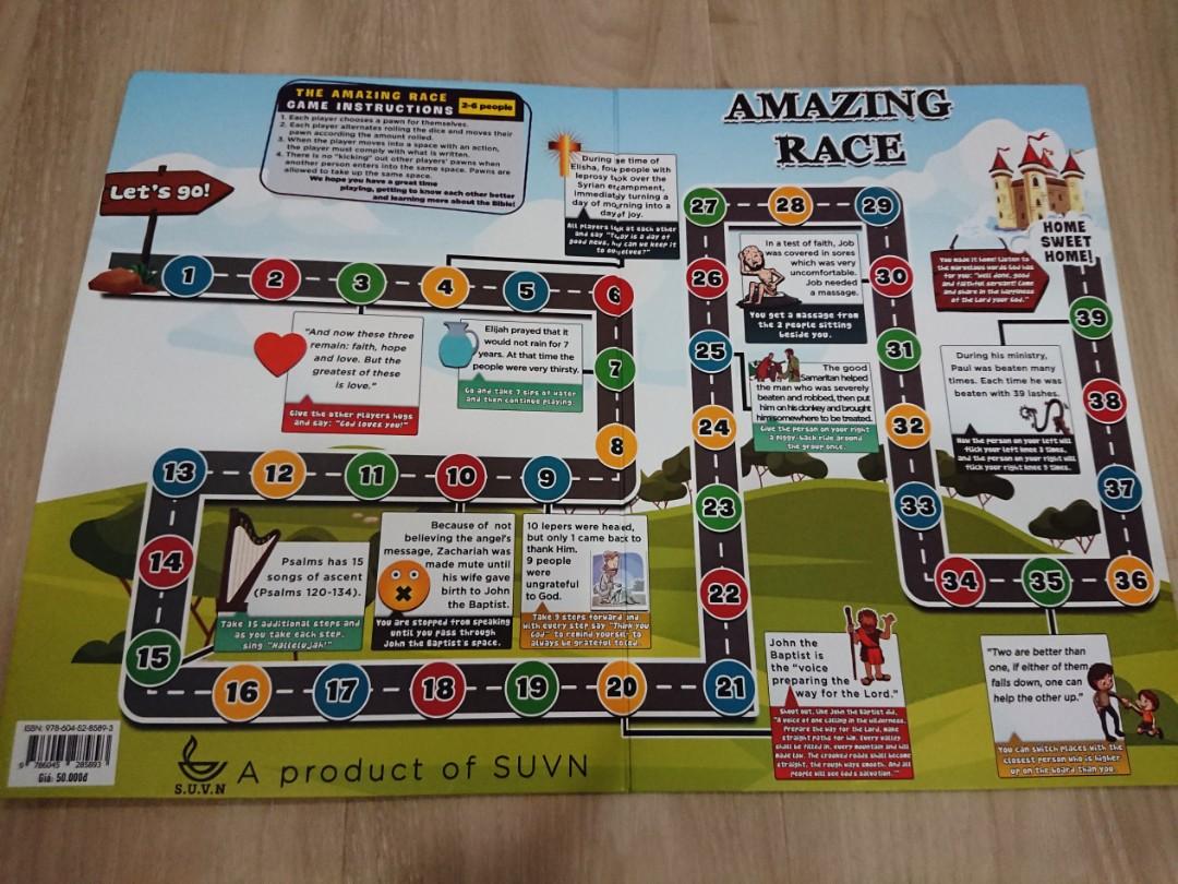 Amazing Race Bible Board Game For Children Hobbies Toys Toys Games On Carousell