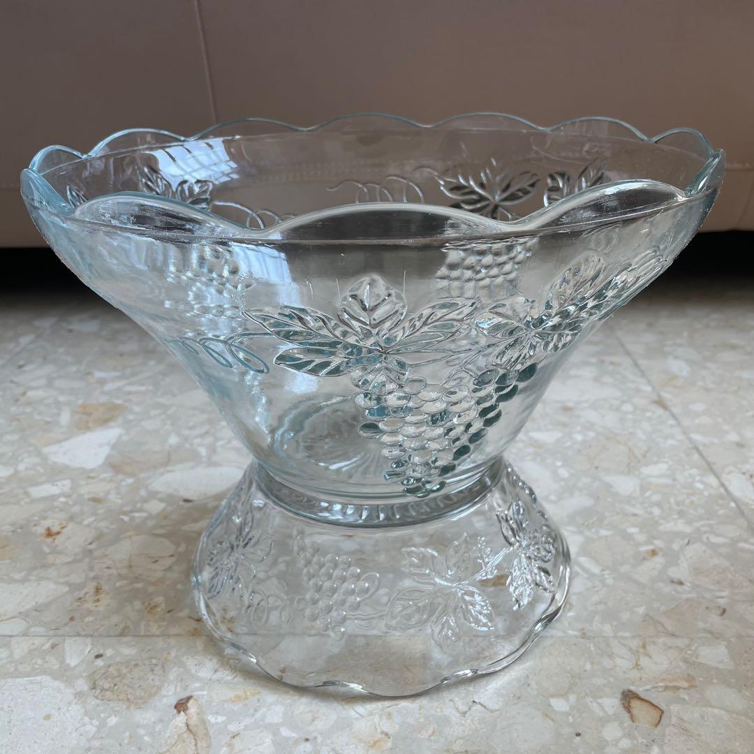 Anchor Hocking Vintage 27 Piece Punch Bowl Set (Made in USA), Furniture