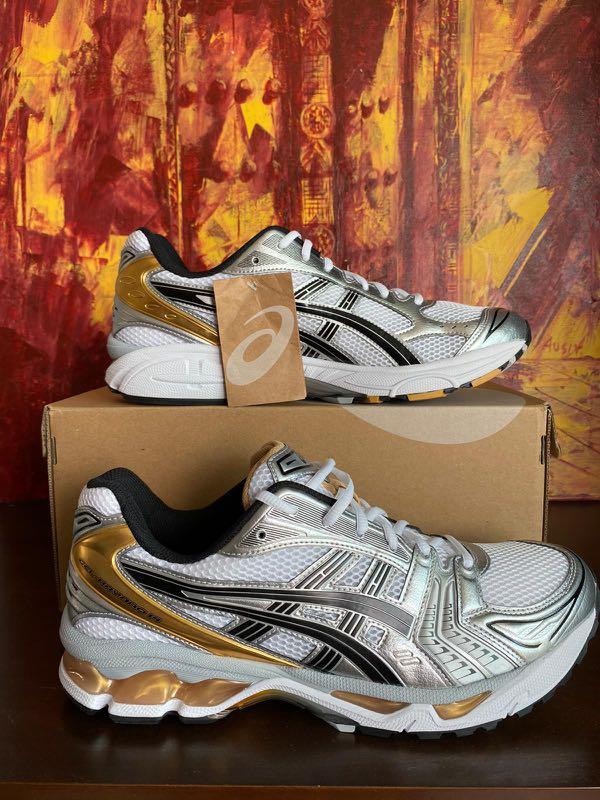 Asics Gel Kayano 14 Gold and silver (Category: Sneakers) located in Singapore. Submitted by california (Listing ID 1089962932, Image 3). Description: Brand new super fly gel kayano 14. .