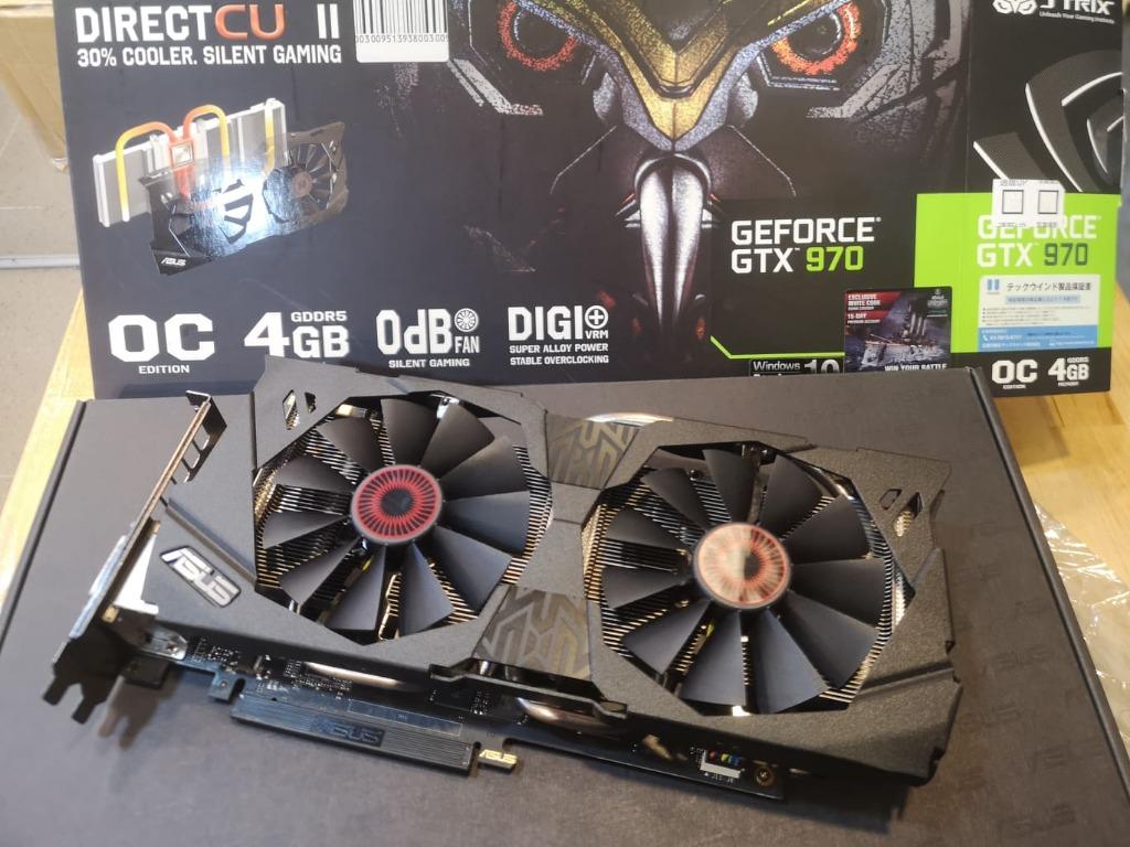 Asus Strix GeForce GTX 970 4GB Graphics Card Used Good Condition 7697