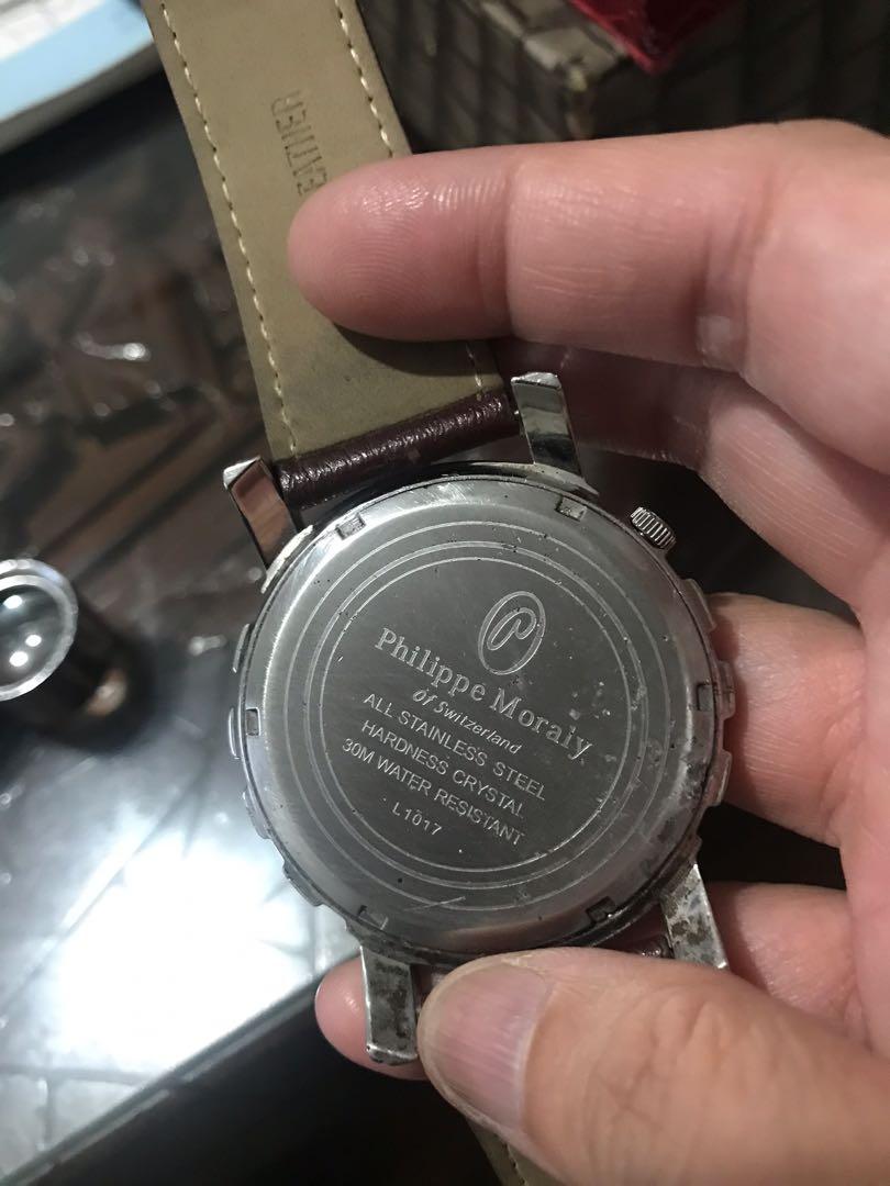 Authentic Philippe Moraly Of Switzerland Mens Watch