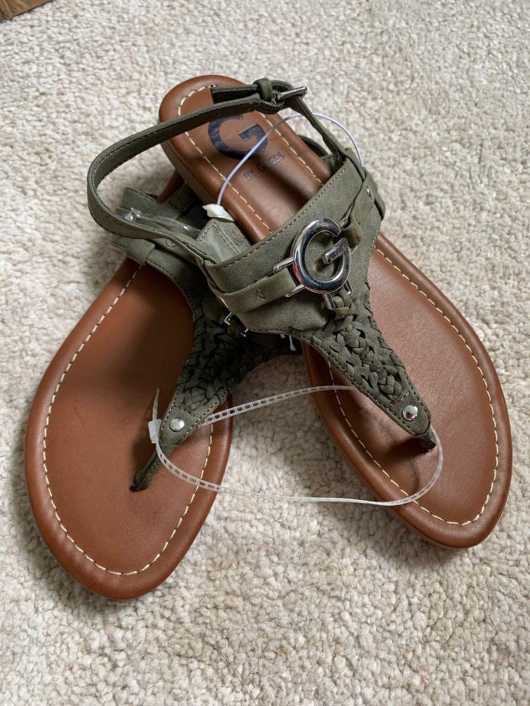 BNWT Guess Sandals Olive Green