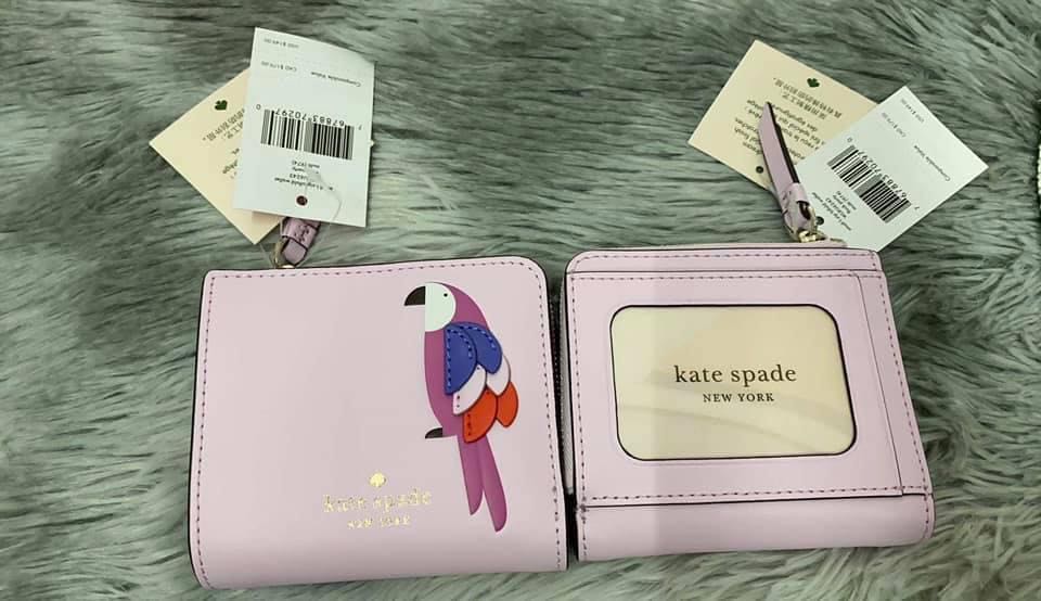 Kate spade parrot wallet clearance