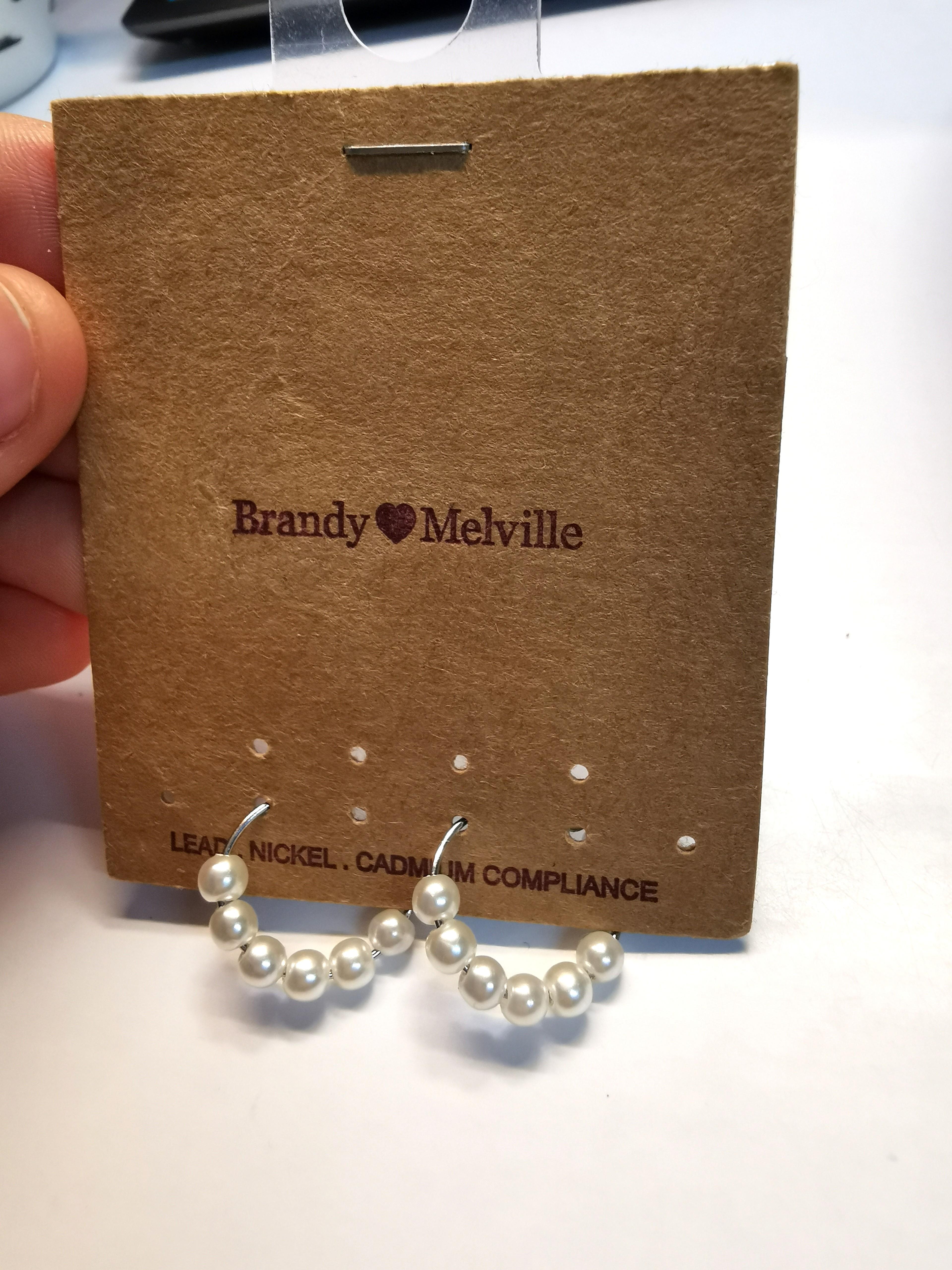 Brandy melville outlet pearl earrings