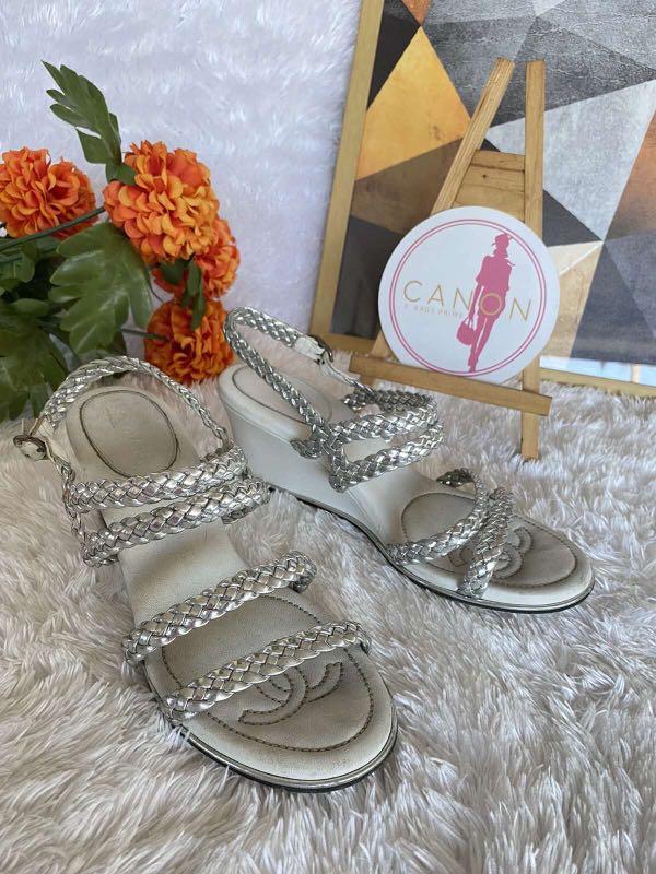Chanel on sale braided sandals