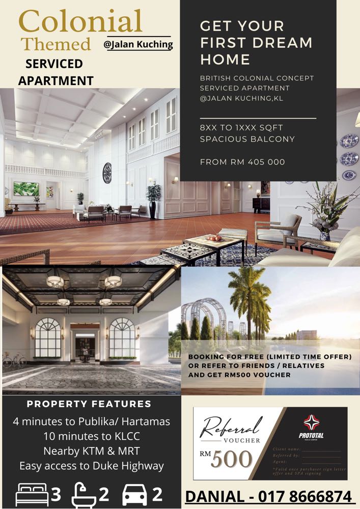 Colonial Concept Serviced Apartment Jalan Kuching Property For Sale On Carousell