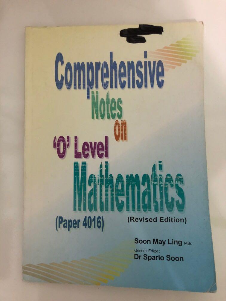 Comprehensive Notes on O Level Maths, Hobbies & Toys, Books & Magazines ...