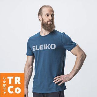 Eleiko Energy T-Shirt For Men. Training Wear or Everyday Wear. Colors: White & Strong Blue. Material: Soft Cotton Polyester Blend.