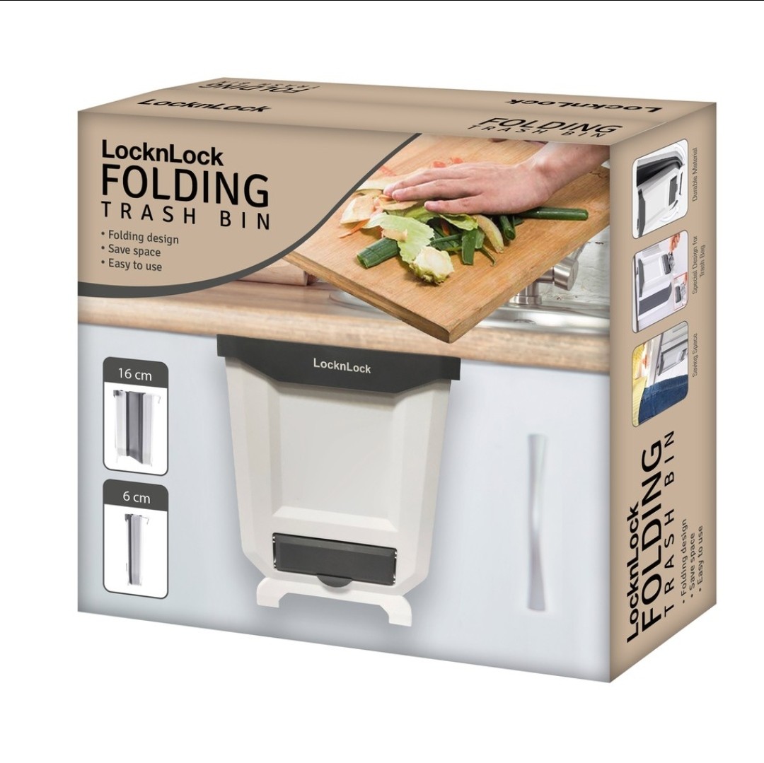 Folding Trash Bin LocknLock, Kitchen & Appliances di Carousell