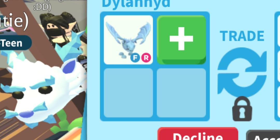 Frost Dragon Fr Roblox Adopt Me Video Gaming Gaming Accessories Game Gift Cards Accounts On Carousell