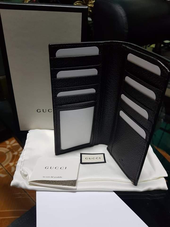 Gg marmont leather sale long id wallet