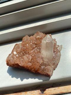 Hematoid quartz raw cluster