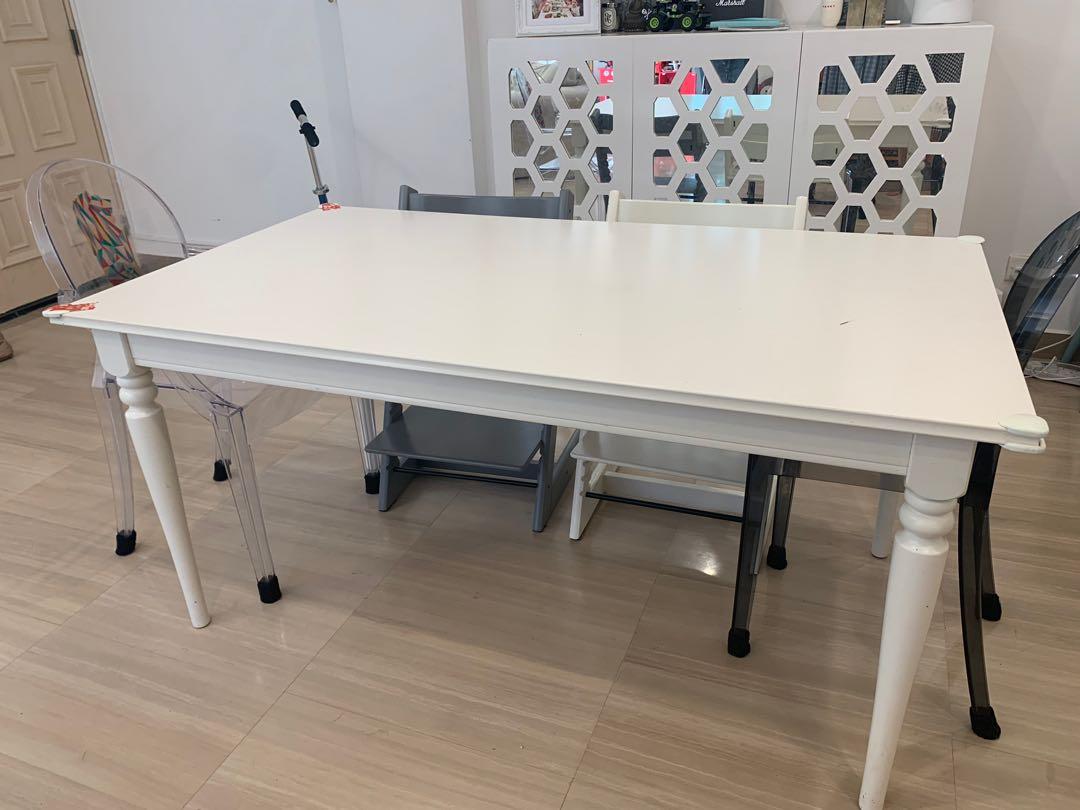 Ingatorp extendable table white online