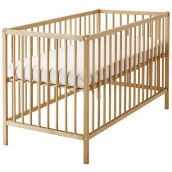 Ikea wooden crib sales