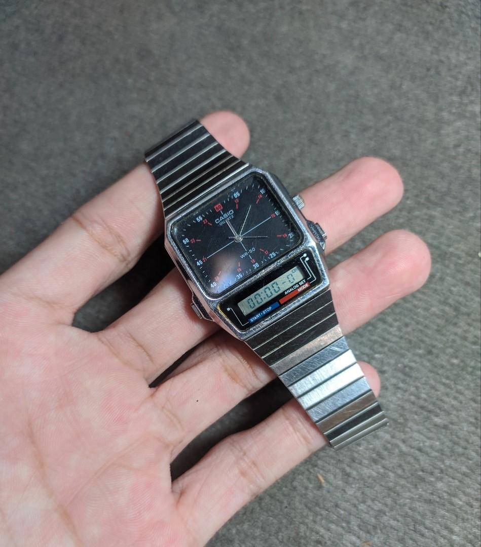 Jam casio top analog digital