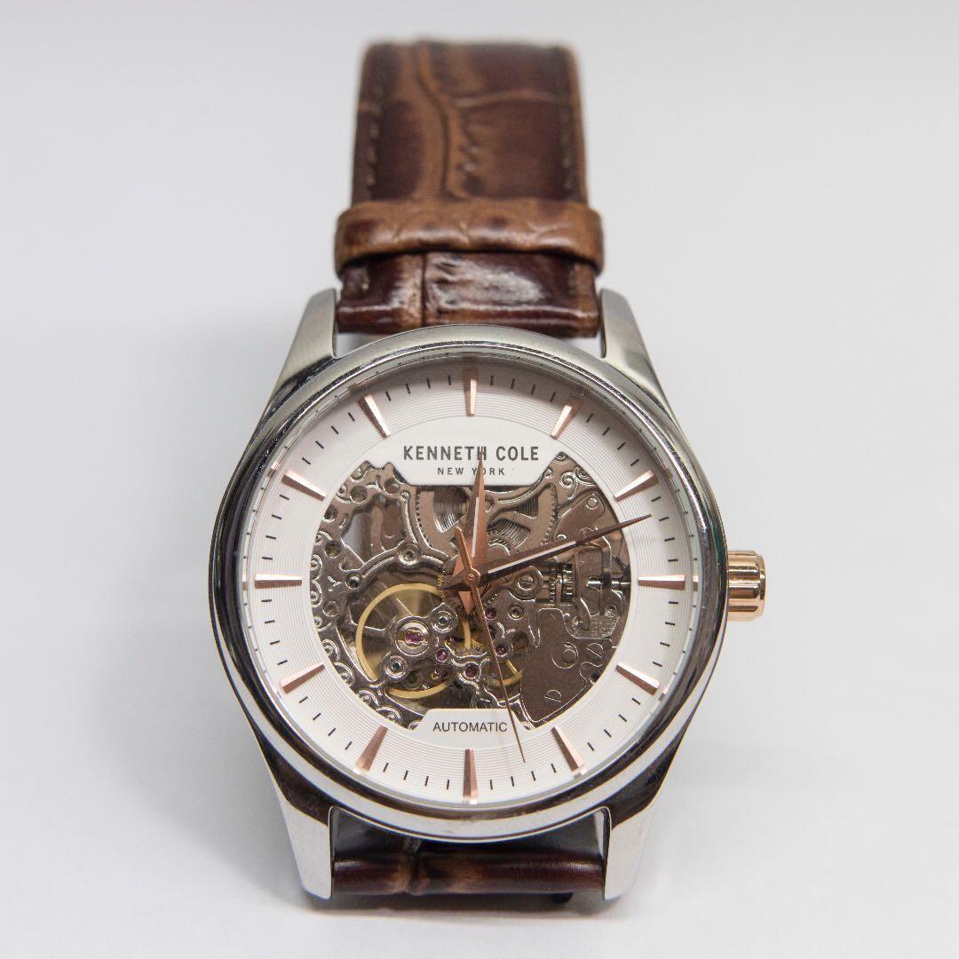 Kenneth cole skeleton dial automatic watch Men s Fashion Watches