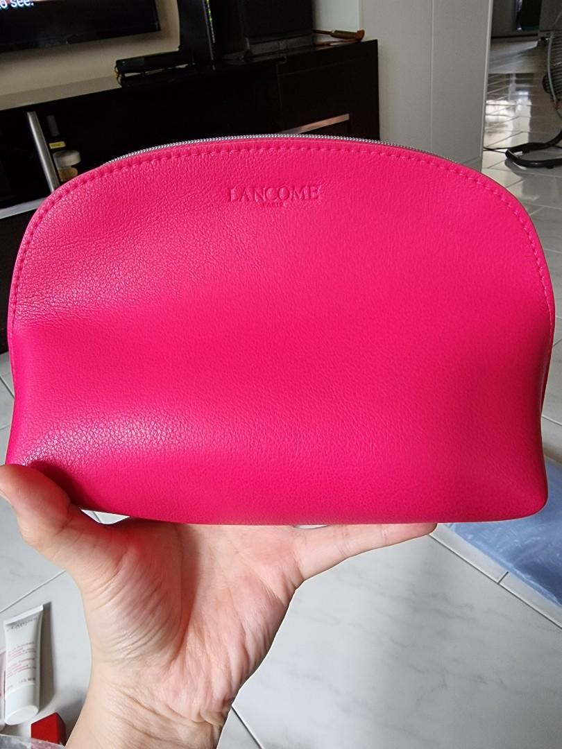 Lancome pink sales makeup bag