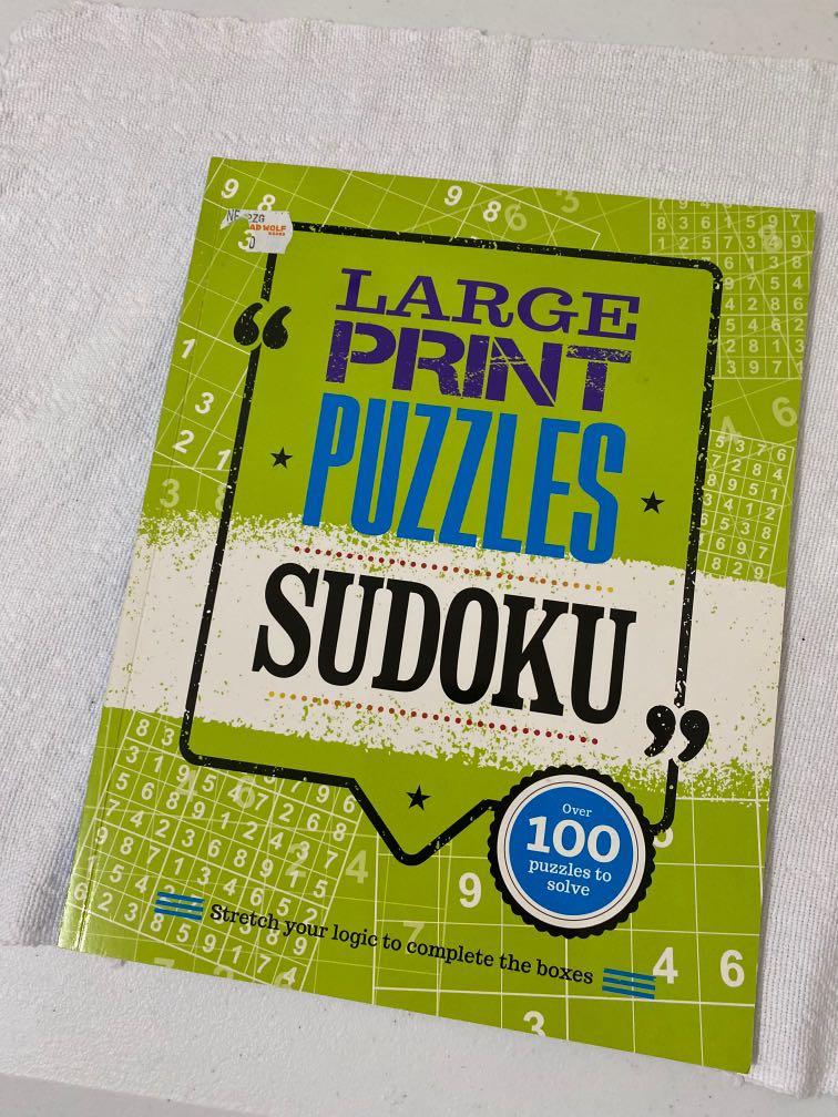 Large Print Sudoku (Category: Board Games & Puzzles) located in Taguig. Submitted by __jsww (Listing ID 1089926317, Image 1). Description: NEW.