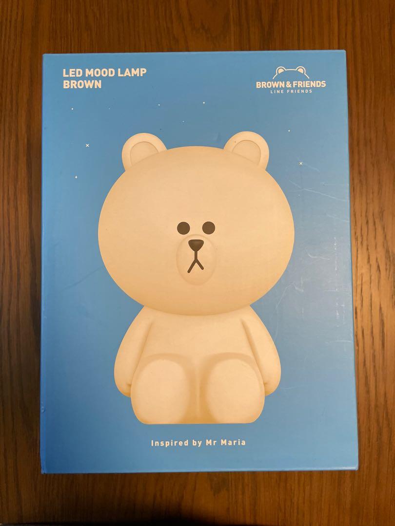 Line Friends x Mr Maria Brown LED Lamp, 傢俬＆家居, 廚具和餐具, 餐 