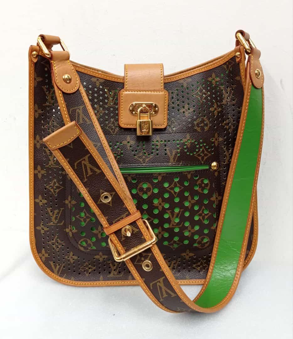 LV Perforated Musette Green Monogram 2006 Bag only, Barang Mewah, Tas &  Dompet di Carousell