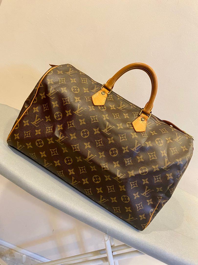 Louis Vuitton - Authenticated Speedy Handbag - Cloth Blue Plain for Women, Never Worn