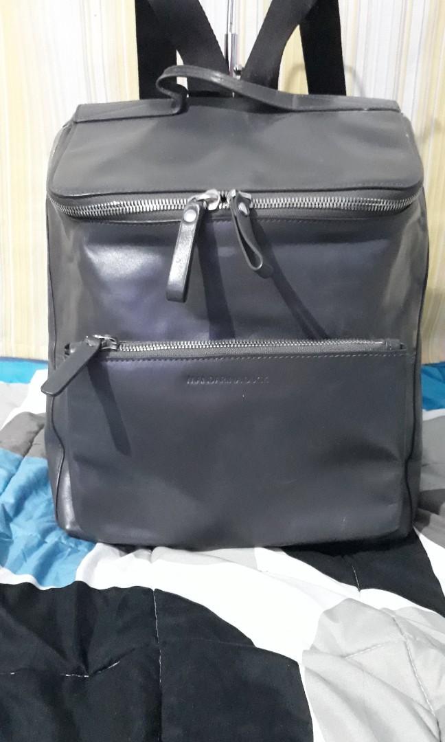 Mandarina duck leather backpack