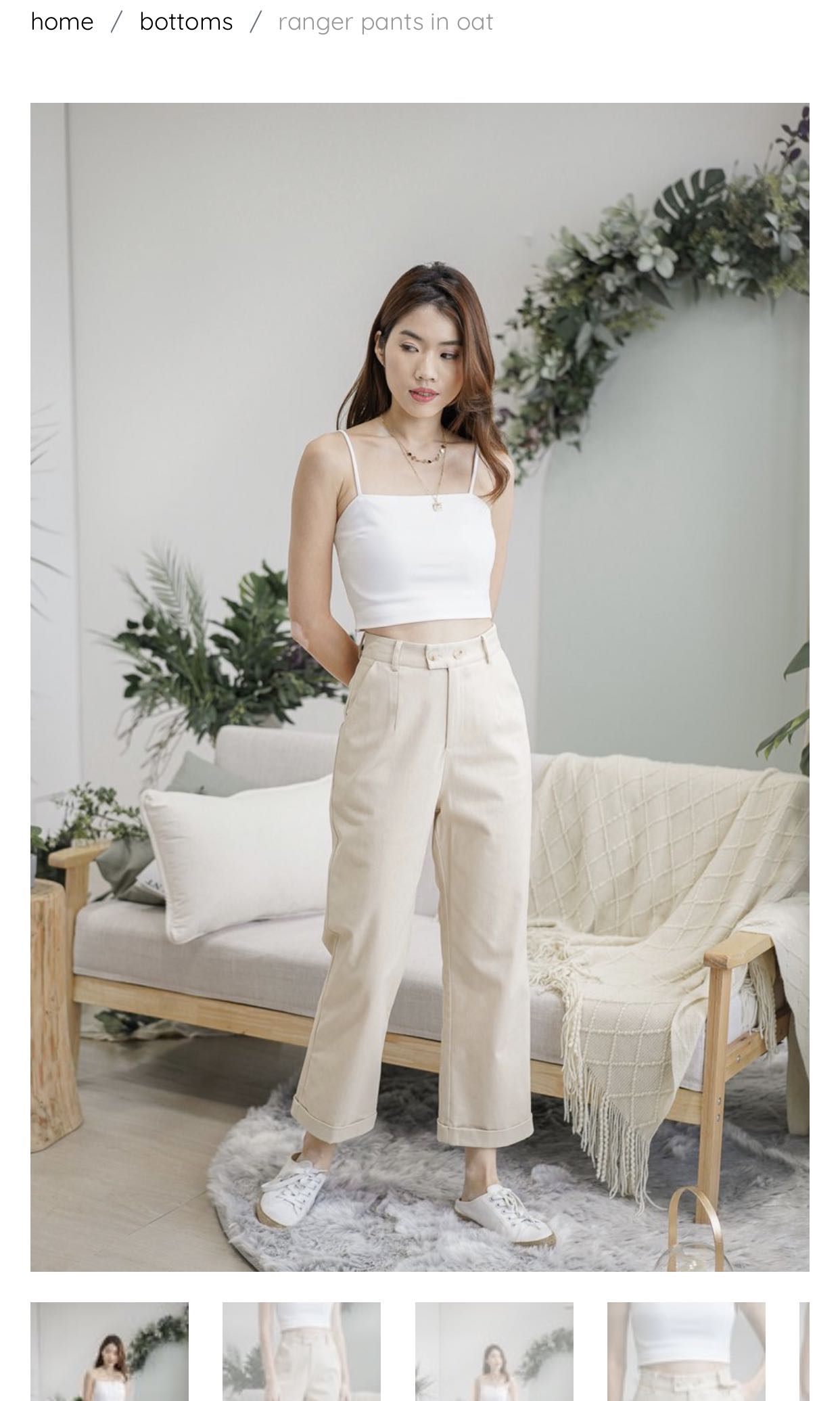 Mikayla Ranger Pants In Oat Xs Women S Fashion Bottoms Other Bottoms On Carousell