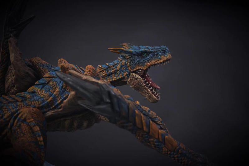 Monster Hunter Tigrex Resin Statue, Hobbies & Toys, Toys & Games on
