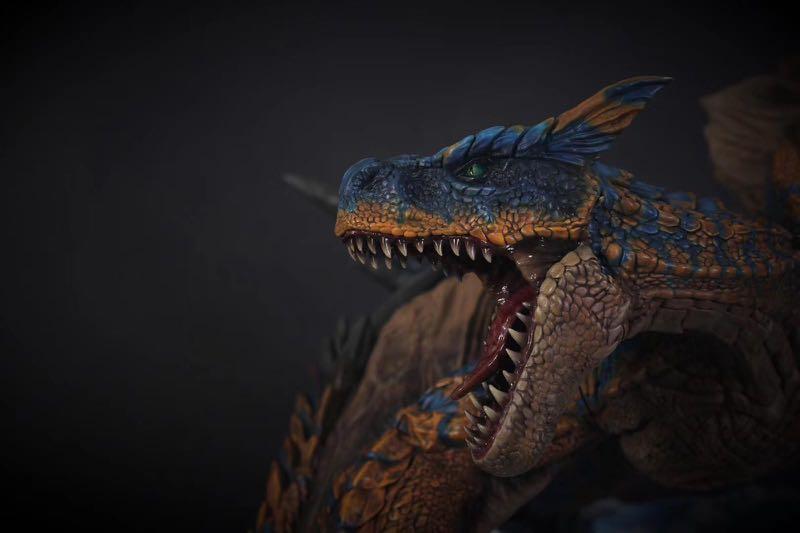 Monster Hunter Tigrex Resin Statue, Hobbies & Toys, Toys & Games on