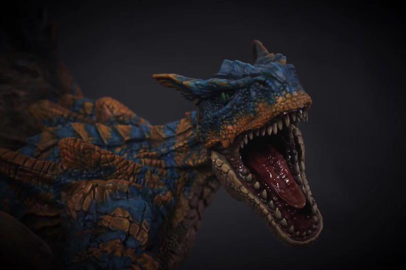 Monster Hunter Tigrex Resin Statue, Hobbies & Toys, Toys & Games on