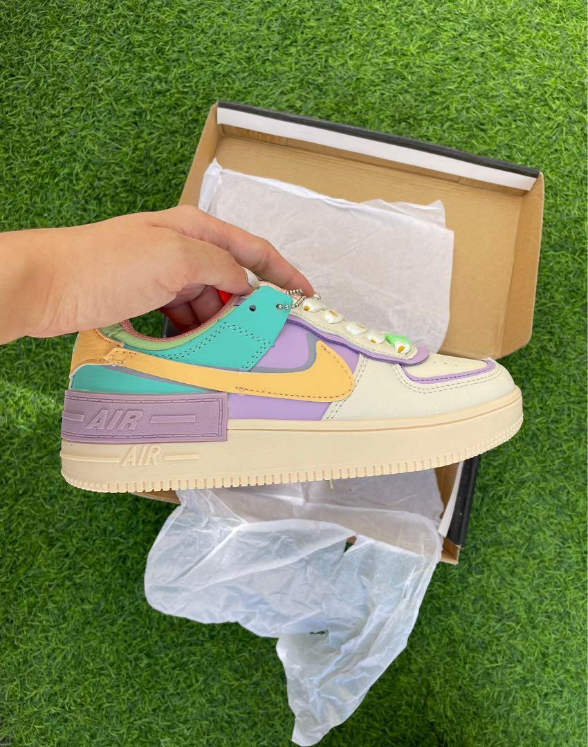 Nike Air Force Pastel Color, Women's Fashion, Footwear, Sneakers on  Carousell