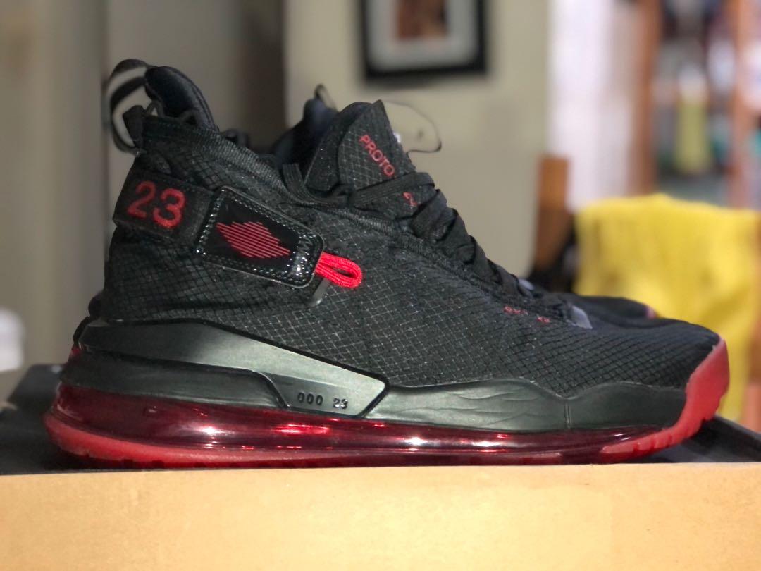 Nike Air Jordan Proto Max 720 Bred Size US 12, Fesyen Pria, Sepatu ,  Sneakers di Carousell