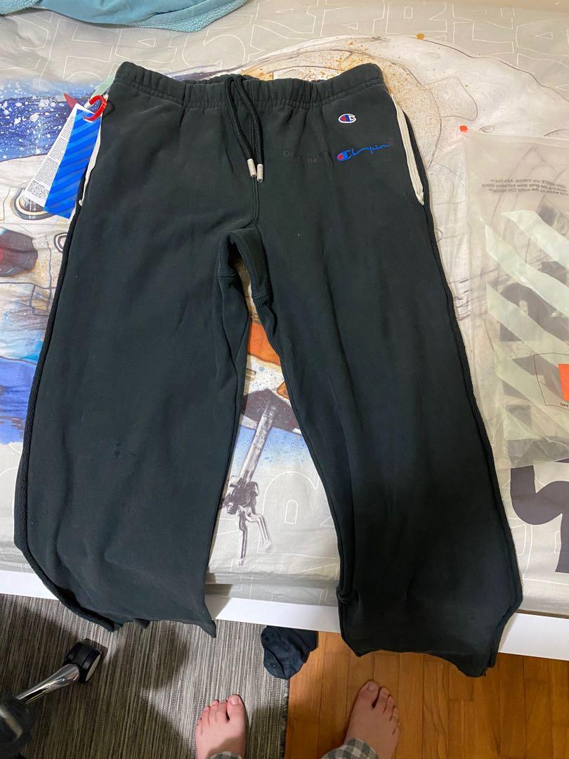 Off white X Champion sweat pants Men s Fashion Bottoms Trousers on Carousell