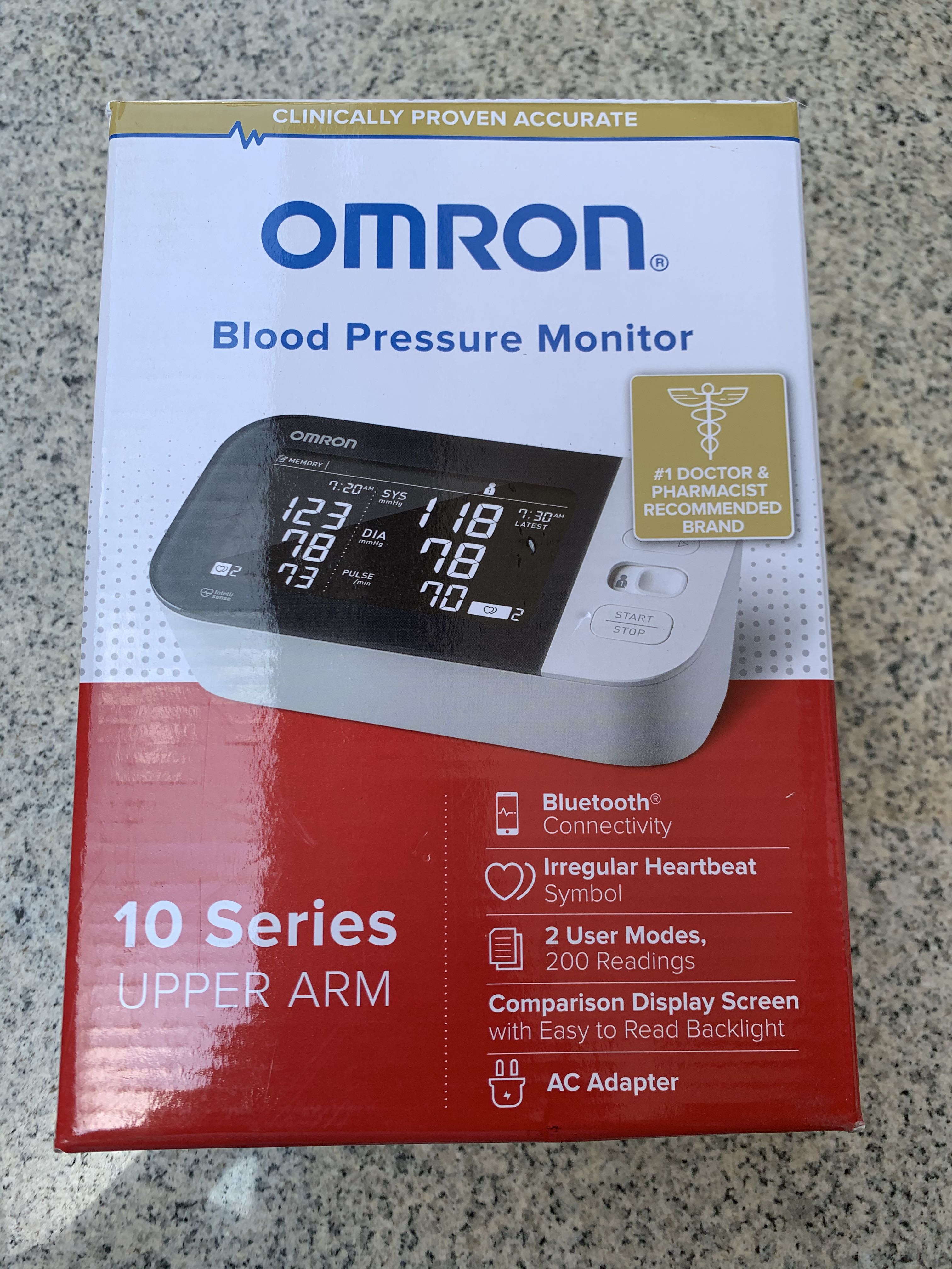 Omron 10 Series Blood Pressure Monitor, Health & Nutrition, Assistive