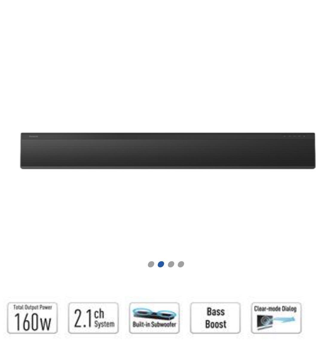 Panasonic Soundbar SCHTB400 Black, 音響器材, Soundbar、揚聲器、藍牙喇叭、耳擴 Carousell