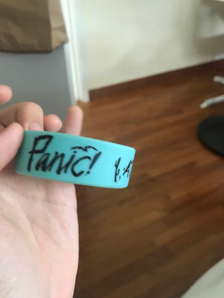 Panic at discount the disco wristband