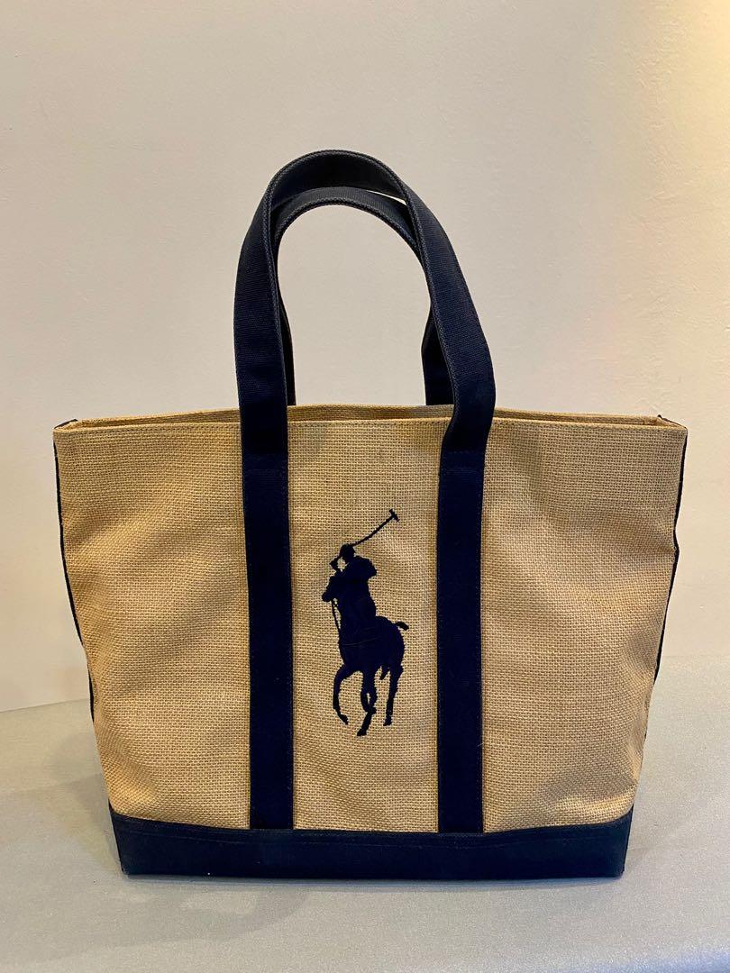Polo Ralph Lauren tote bag with logo, Women's Fashion, Bags & Wallets, Tote  Bags on Carousell