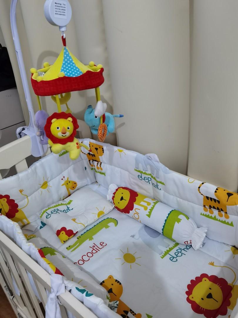Bumper guard for crib top
