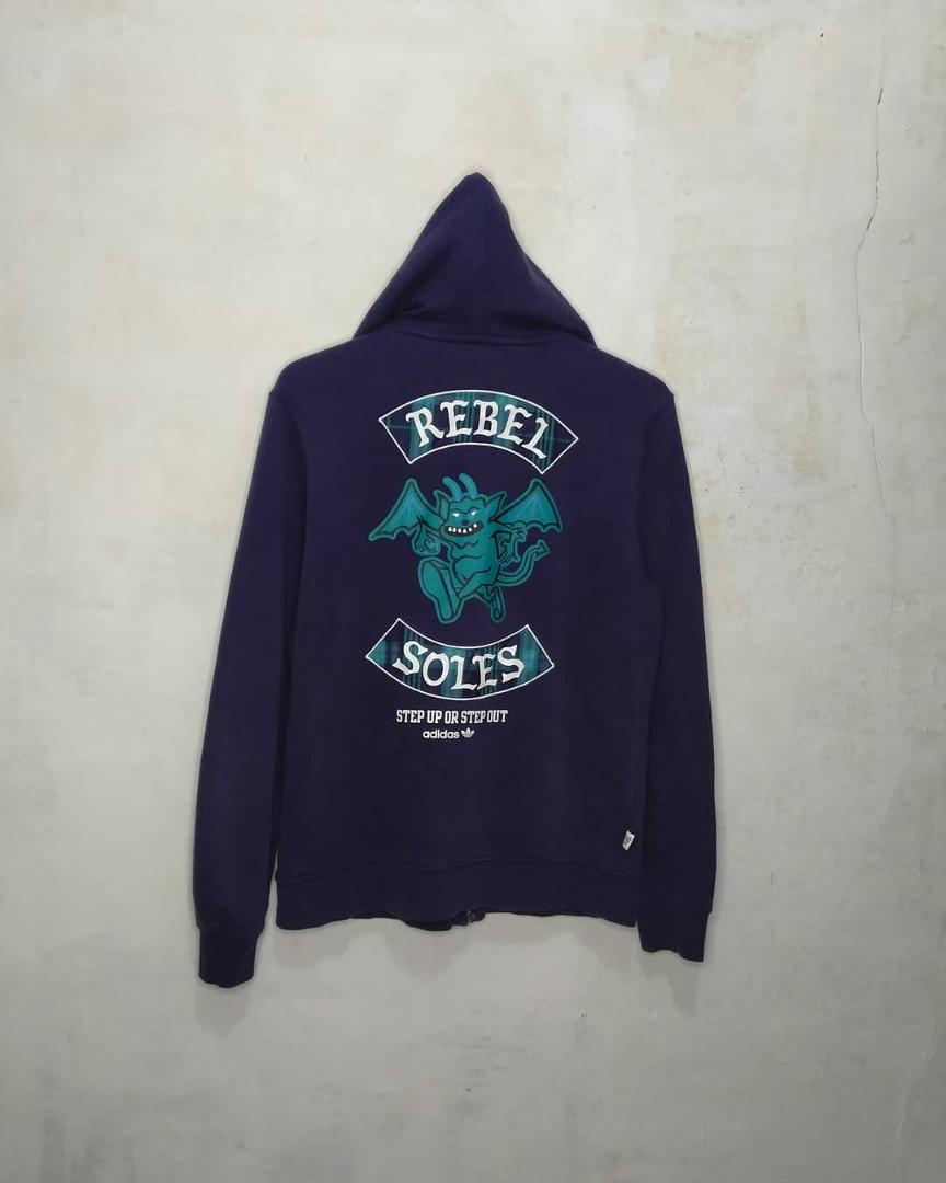 Raedy Hoodie Adidas Rebel, Fesyen Pria