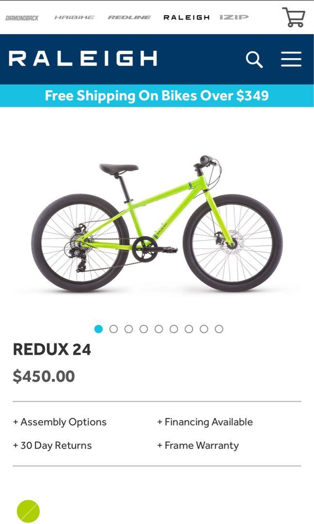 Raleigh redux 24 kids bike